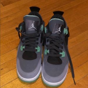 Grey and mint youth Jordans